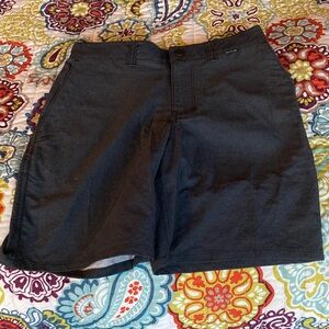 Hurley Men's Black Flat Front Shorts